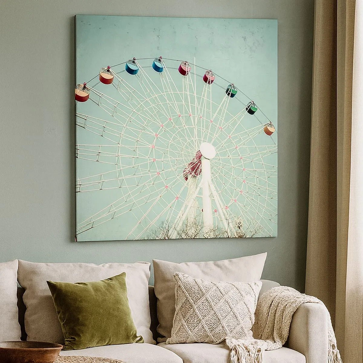 Bild auf Leinwand - Leinwandbild - Wir laden zum Spiel ein - 30x30 cm