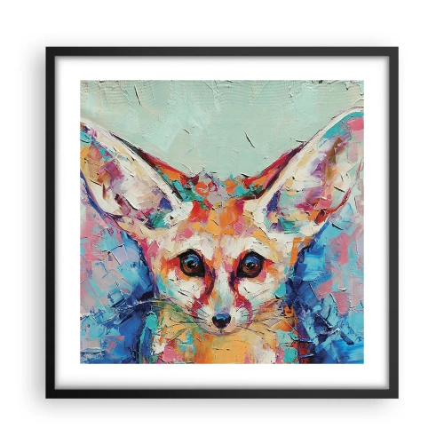 Poster in einem schwarzem Rahmen - Bist du bereit für mich? - 50x50 cm