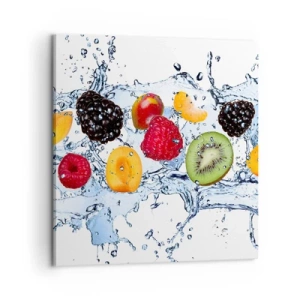 Bild auf Leinwand - Leinwandbild - Viel Spaß mit uns - 60x60 cm