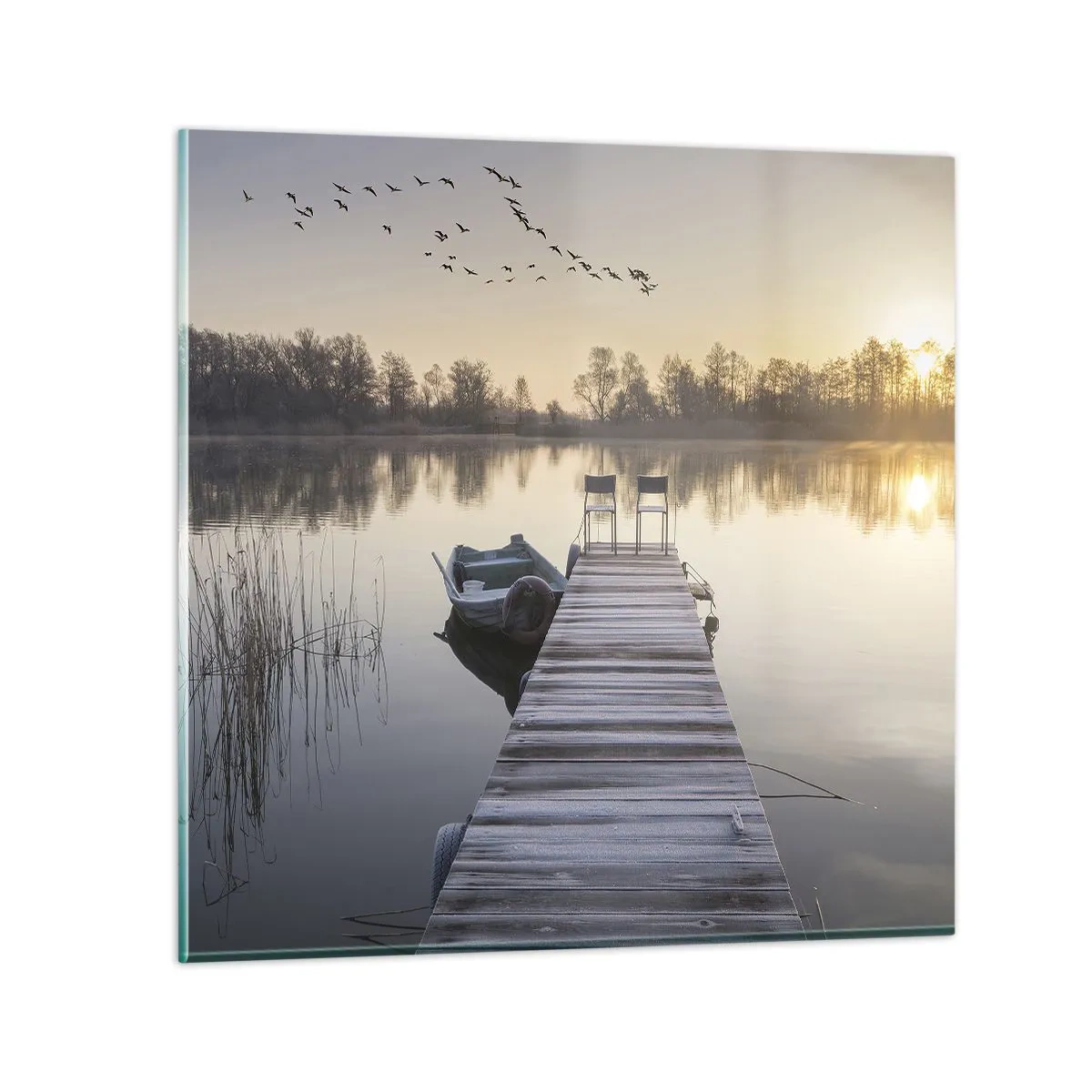 Glasbild - Bild auf glas - Ich komme nach einiger Zeit zurück - 50x50 cm