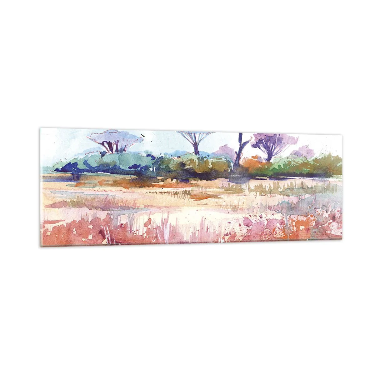 Glasbild - Bild auf glas - Savannah-Farben - 90x30 cm