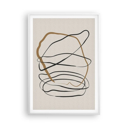 Poster in einem weißen Rahmen - Komposition – Looptanz - 70x100 cm