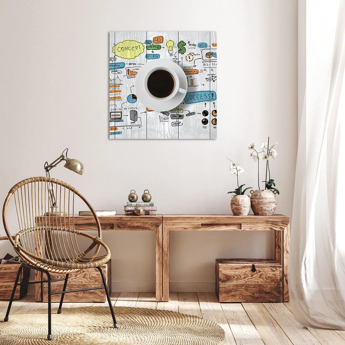 Bild auf Leinwand - Leinwandbild - Zeit für eine Pause - 50x50 cm