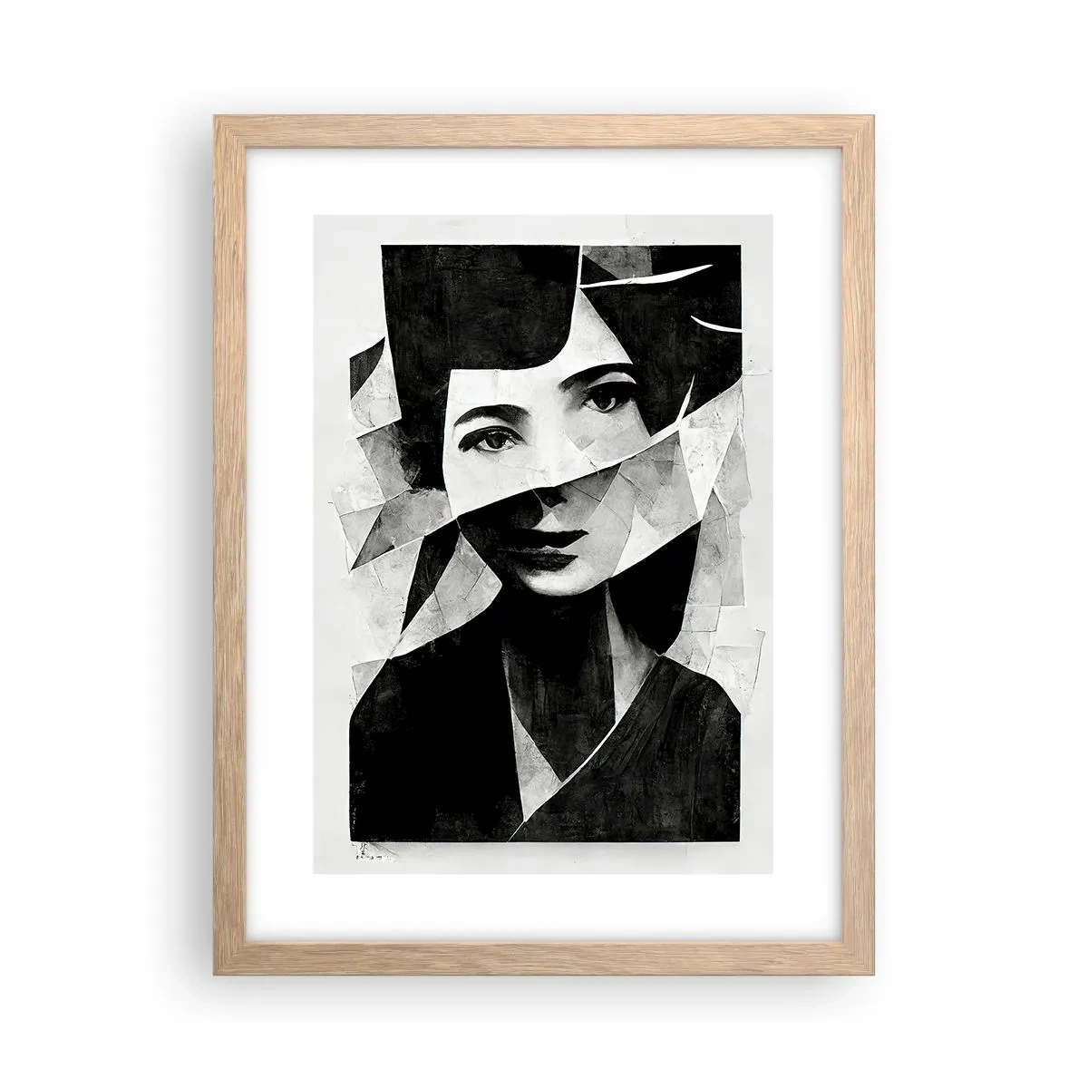 Poster in einem Rahmen aus heller Eiche - So, wie du wirklich bist… - 30x40 cm