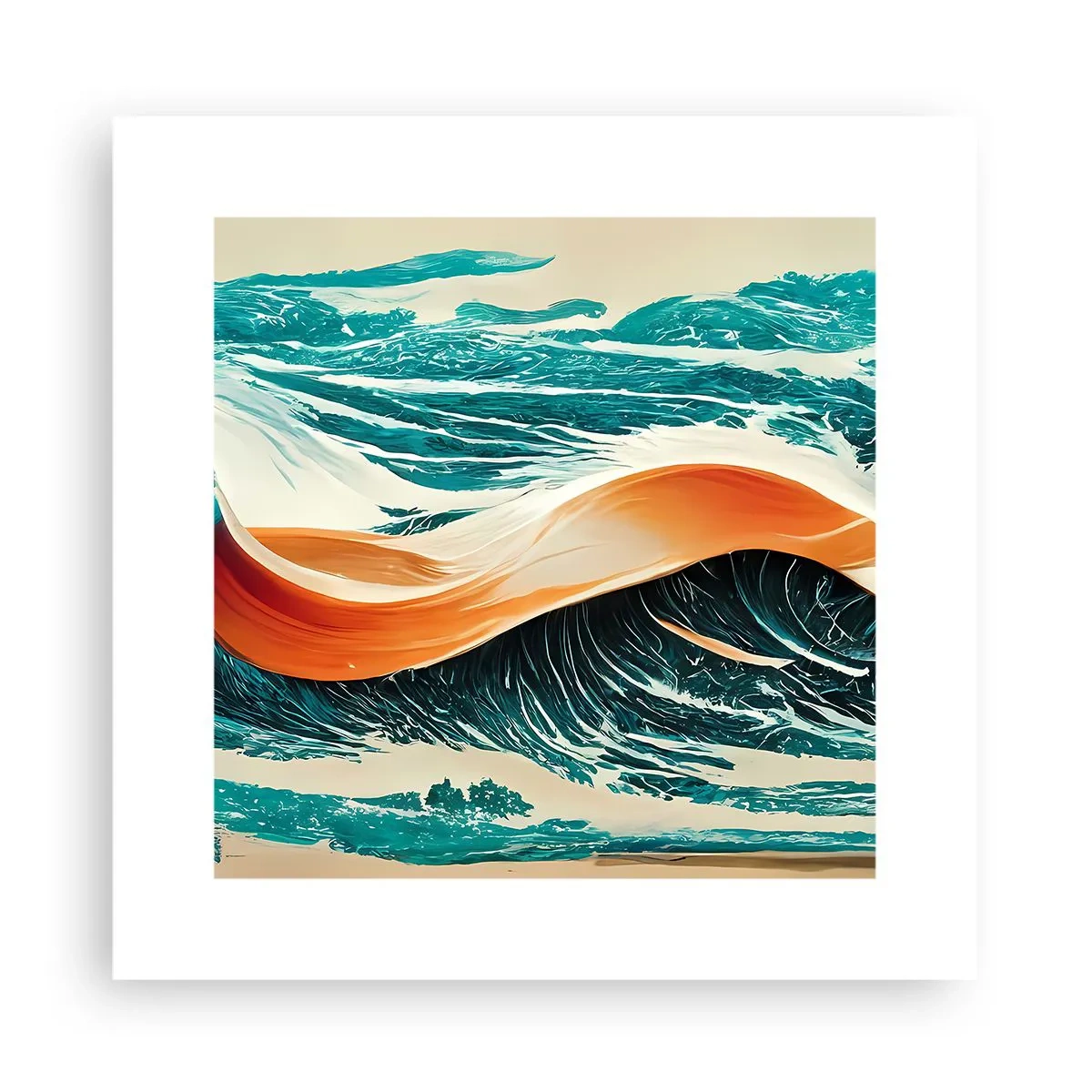 Poster - Traum eines Surfers - 30x30 cm