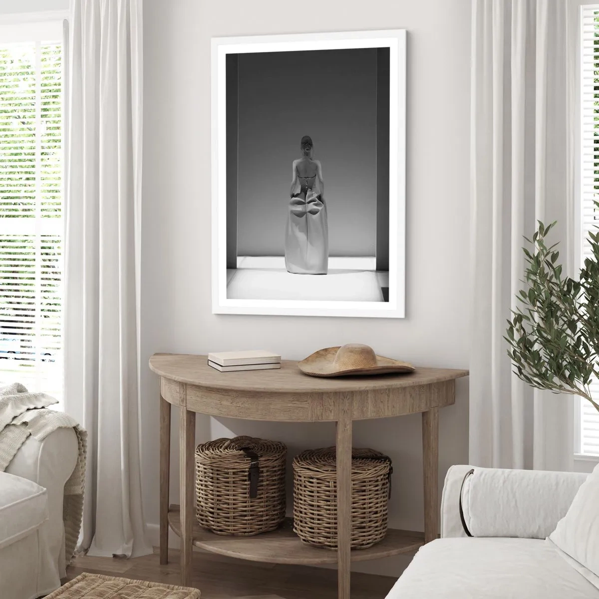 Poster in einem weißen Rahmen - Raffinierte Einfachheit - 70x100 cm