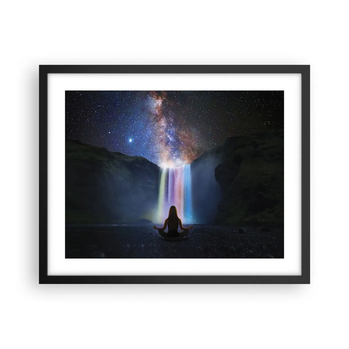 Poster in einem schwarzem Rahmen - Absolute Harmonie - 50x40 cm