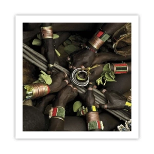 Poster - Wir sind zusammen - 60x60 cm