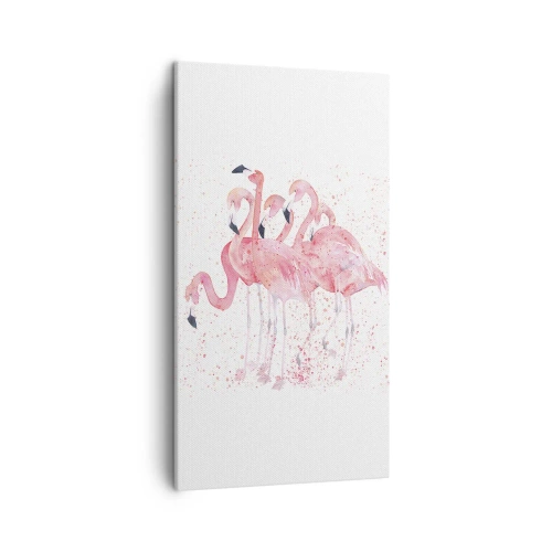 Bild auf Leinwand - Leinwandbild - Rosa Ensemble - 45x80 cm