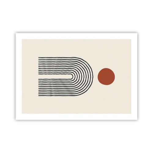 Poster - Magnetismus von Formen und Farben - 70x50 cm