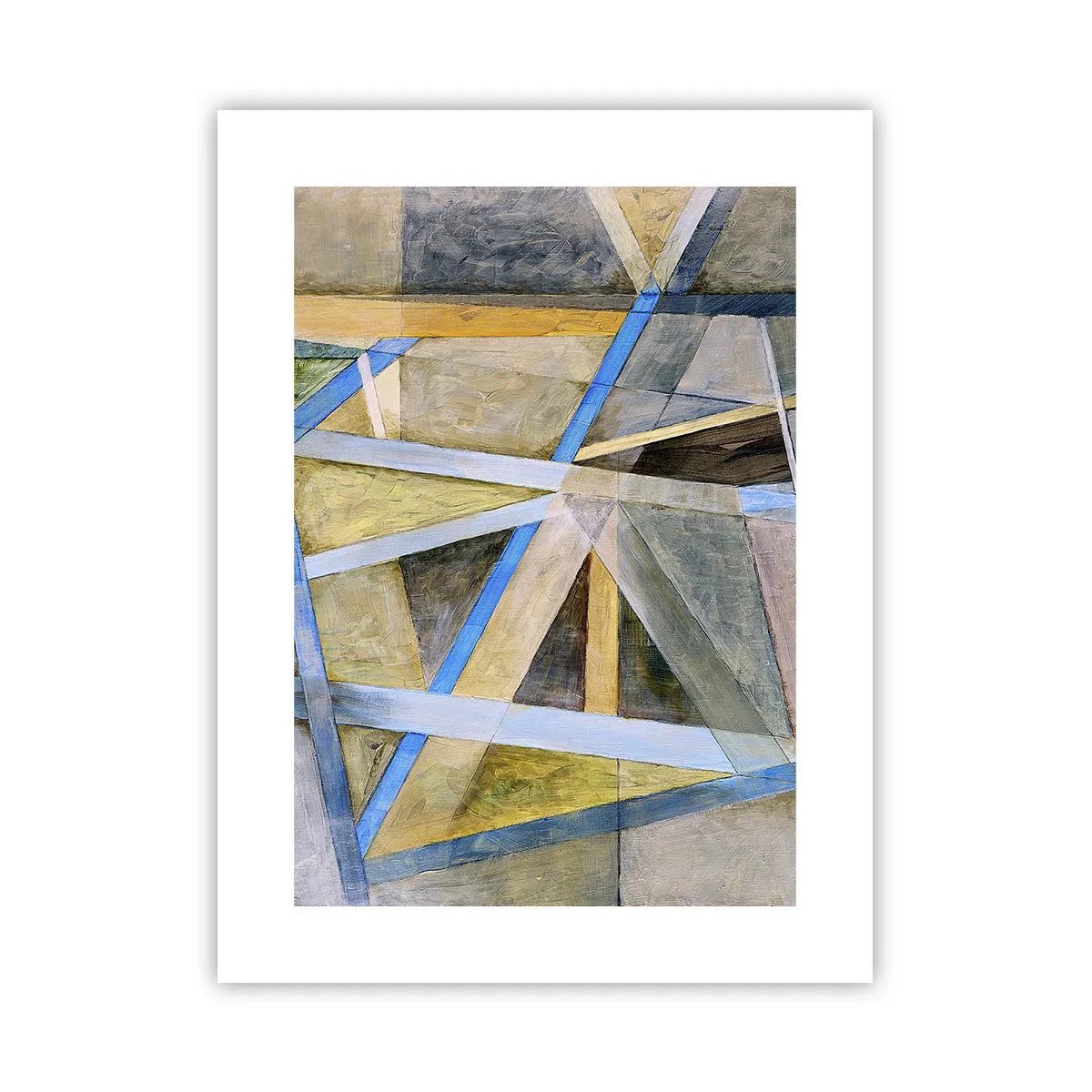 Poster - Gerade oder diagonal? - 30x40 cm