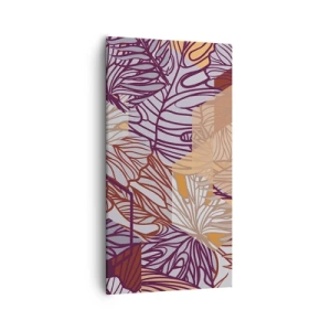 Bild auf Leinwand - Leinwandbild - Unmögliche Beziehung zwischen Geometrie und Natur - 55x100 cm