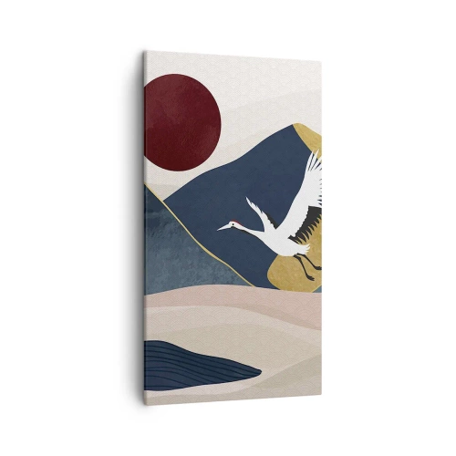 Bild auf Leinwand - Leinwandbild - Es ist wieder ein Tag VERFLOGEN - 45x80 cm