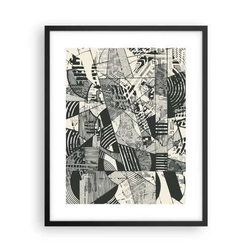 Poster in einem schwarzem Rahmen - Die Dynamik der Gegenwart - 40x50 cm