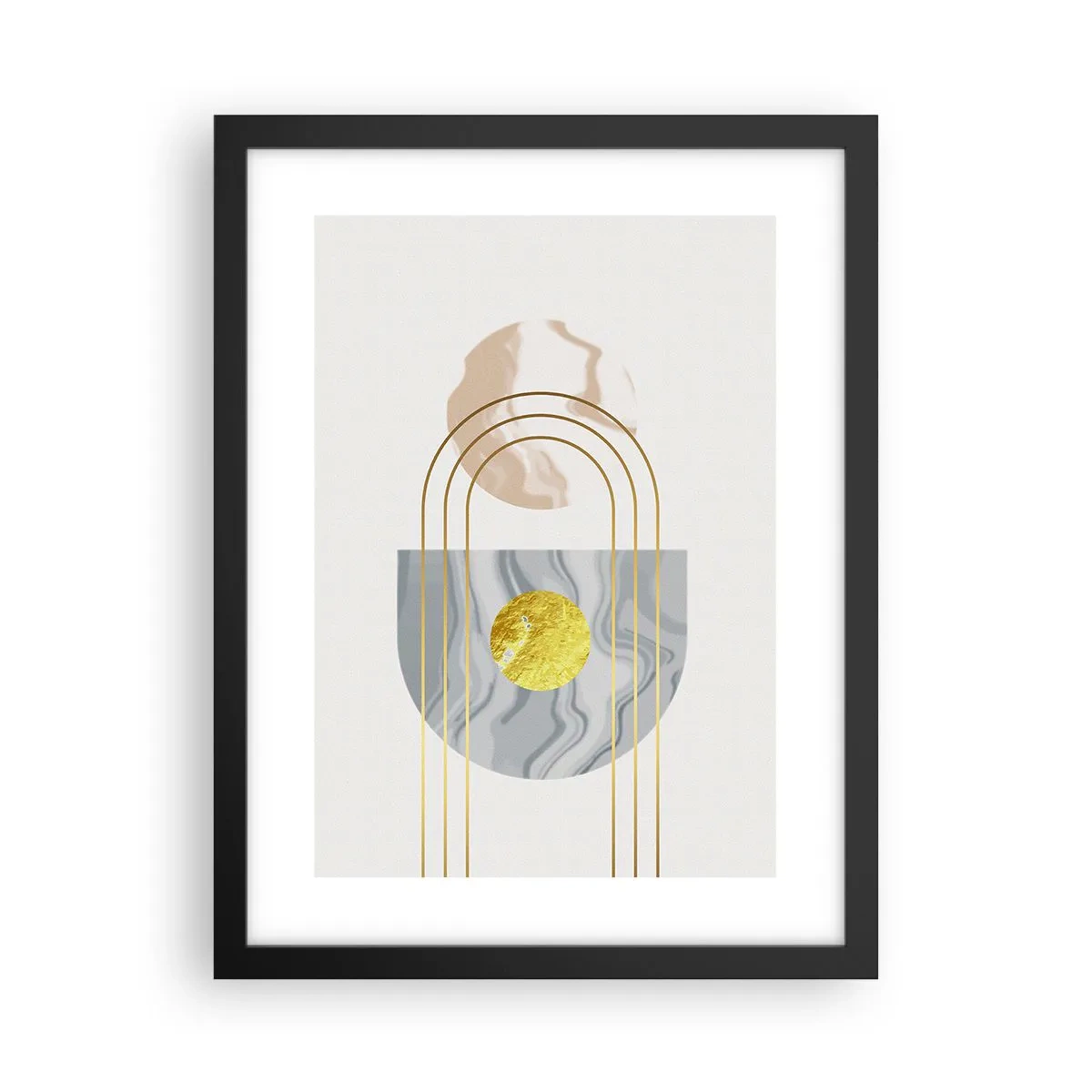 Poster in einem schwarzem Rahmen - Helligkeit und Brillanz - 30x40 cm