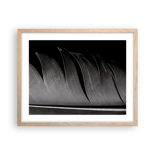 Poster in einem Rahmen aus heller Eiche - Stift – ein wunderbares Design - 50x40 cm