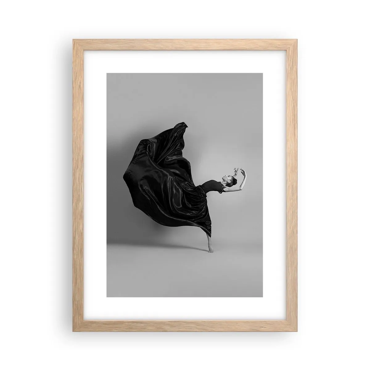 Poster in einem Rahmen aus heller Eiche - Beflügelt durch die Musik - 30x40 cm