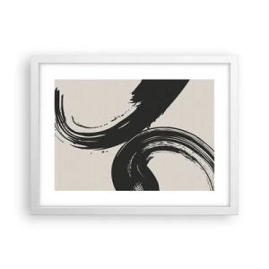 Poster in einem weißen Rahmen - Ausladend und kreisförmig - 40x30 cm