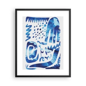 Poster in einem schwarzem Rahmen - Zurück zu den Wurzeln - 40x50 cm