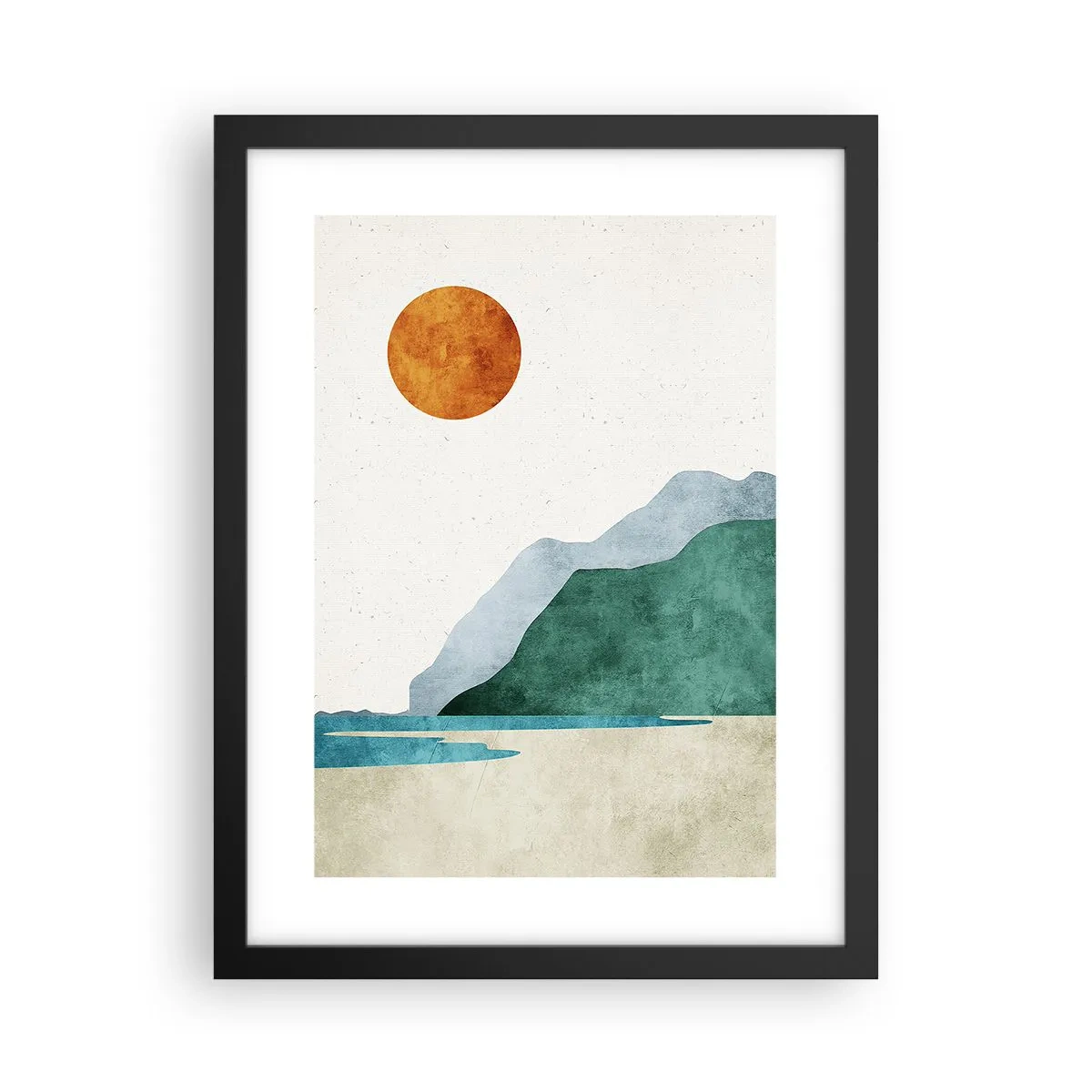 Poster in einem schwarzem Rahmen - Landschaft, wie sie sein sollte - 30x40 cm