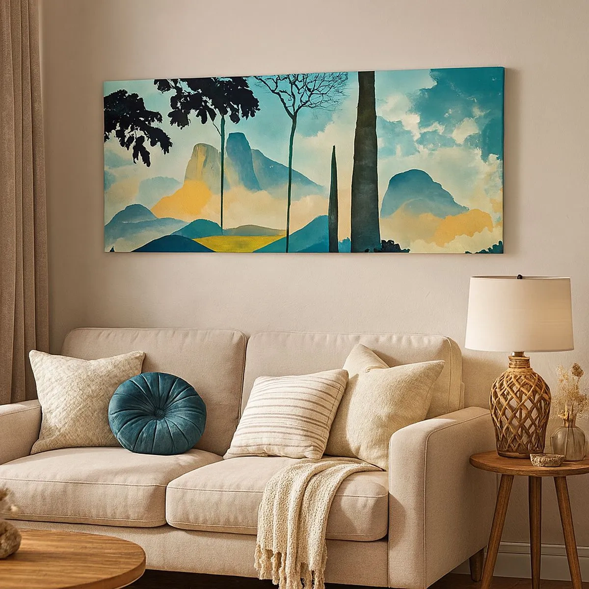 Bild auf Leinwand - Leinwandbild - Immer höher und höher - 100x40 cm