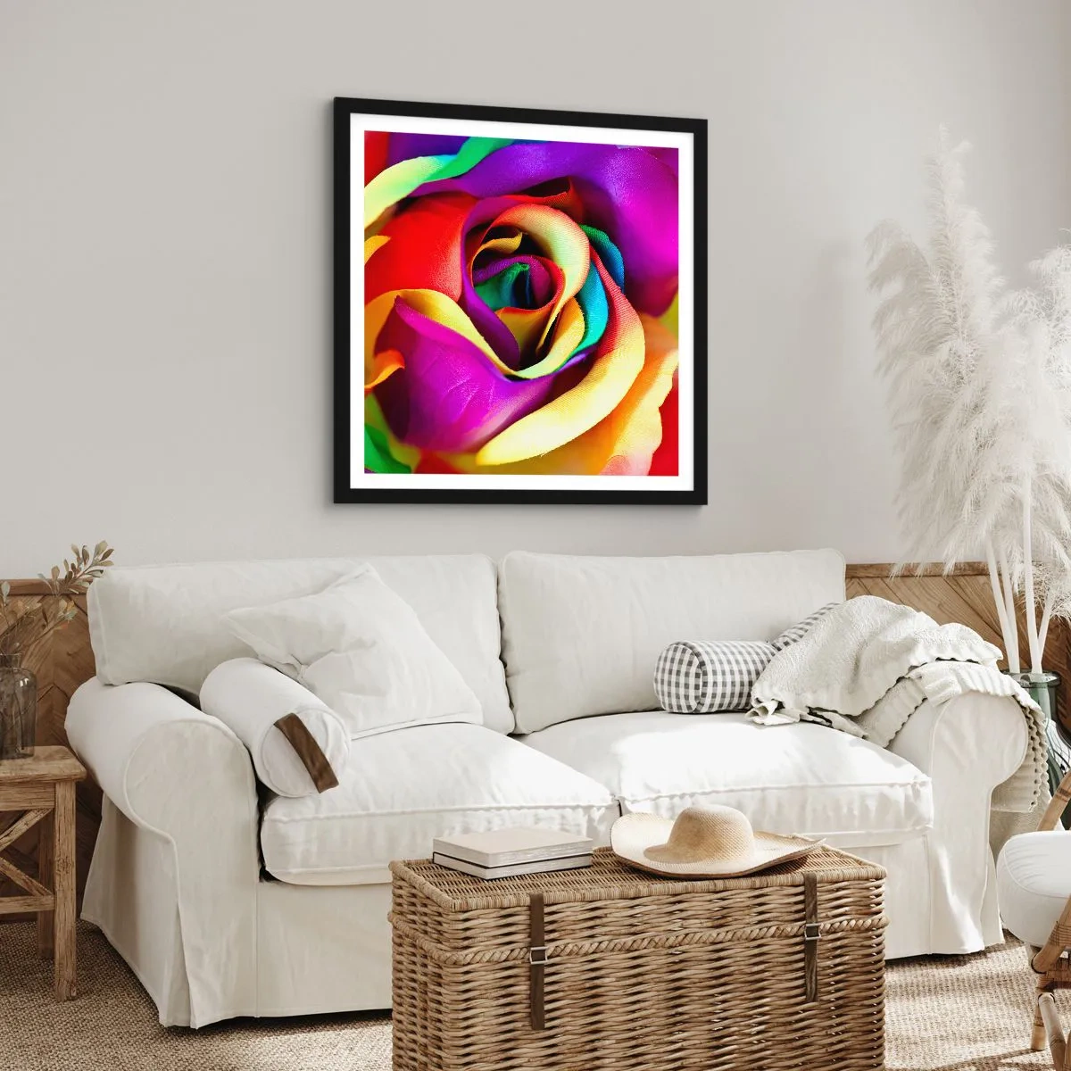 Poster in einem schwarzem Rahmen - Es ist unmöglich - 60x60 cm