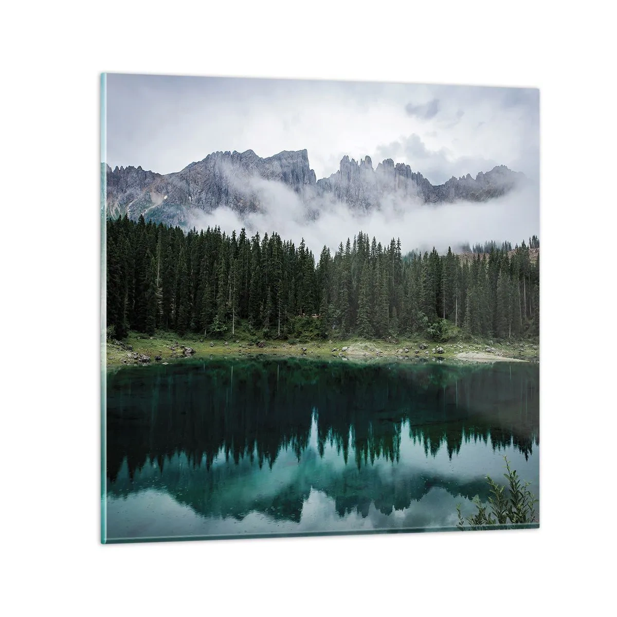 Glasbild - Bild auf glas - Leise, leise, lass uns das Trinkwasser nicht wecken ... - 70x70 cm