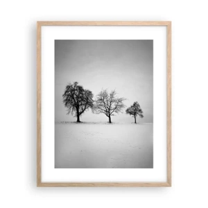 Poster in einem Rahmen aus heller Eiche - Wovon träumen sie? - 40x50 cm