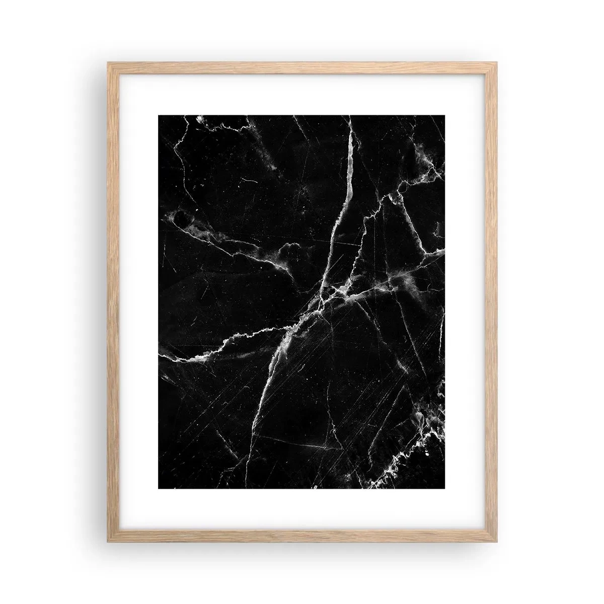 Poster in einem Rahmen aus heller Eiche - Geheimleben des Steins - 40x50 cm