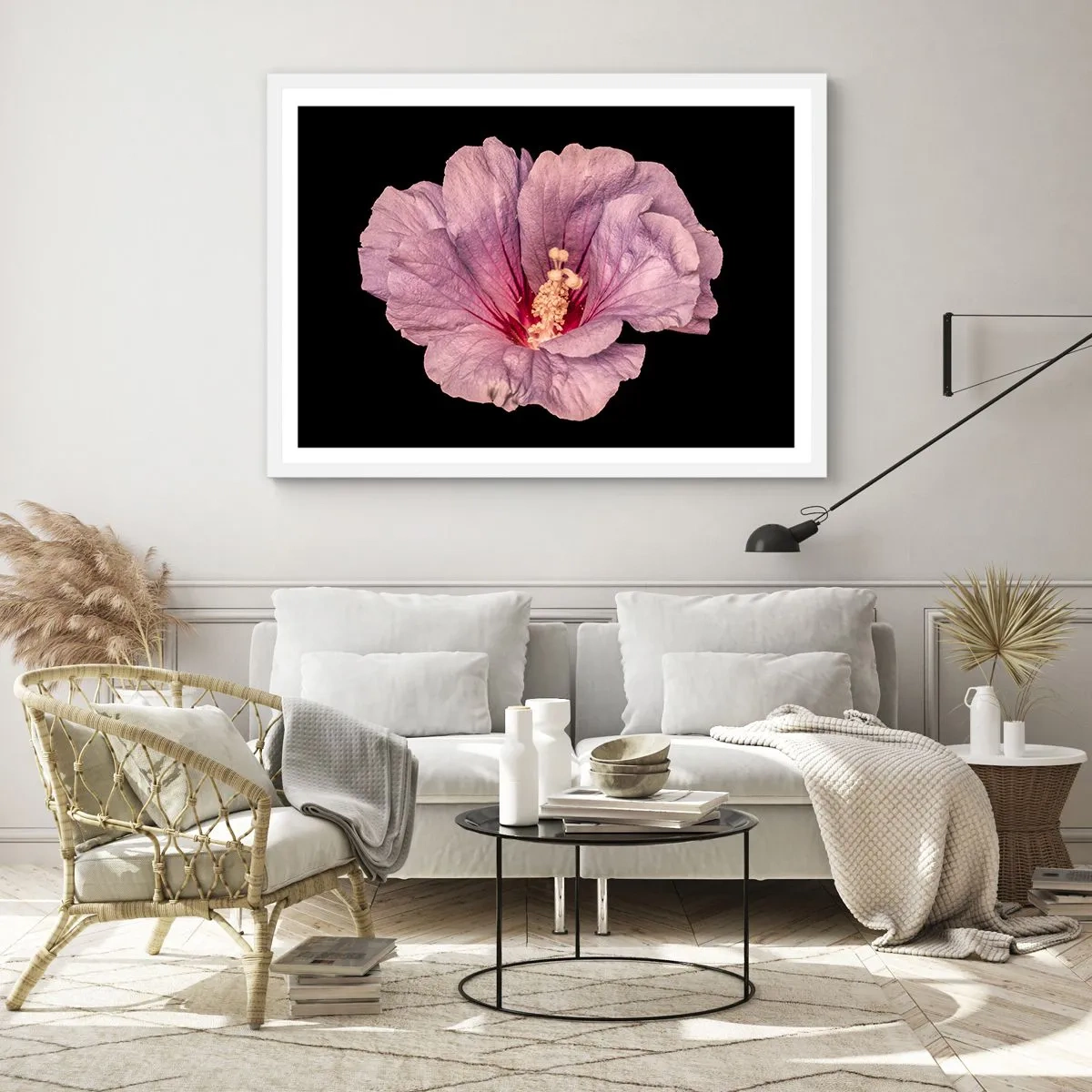 Poster in einem weißen Rahmen - Direkt ins Herz - 40x30 cm