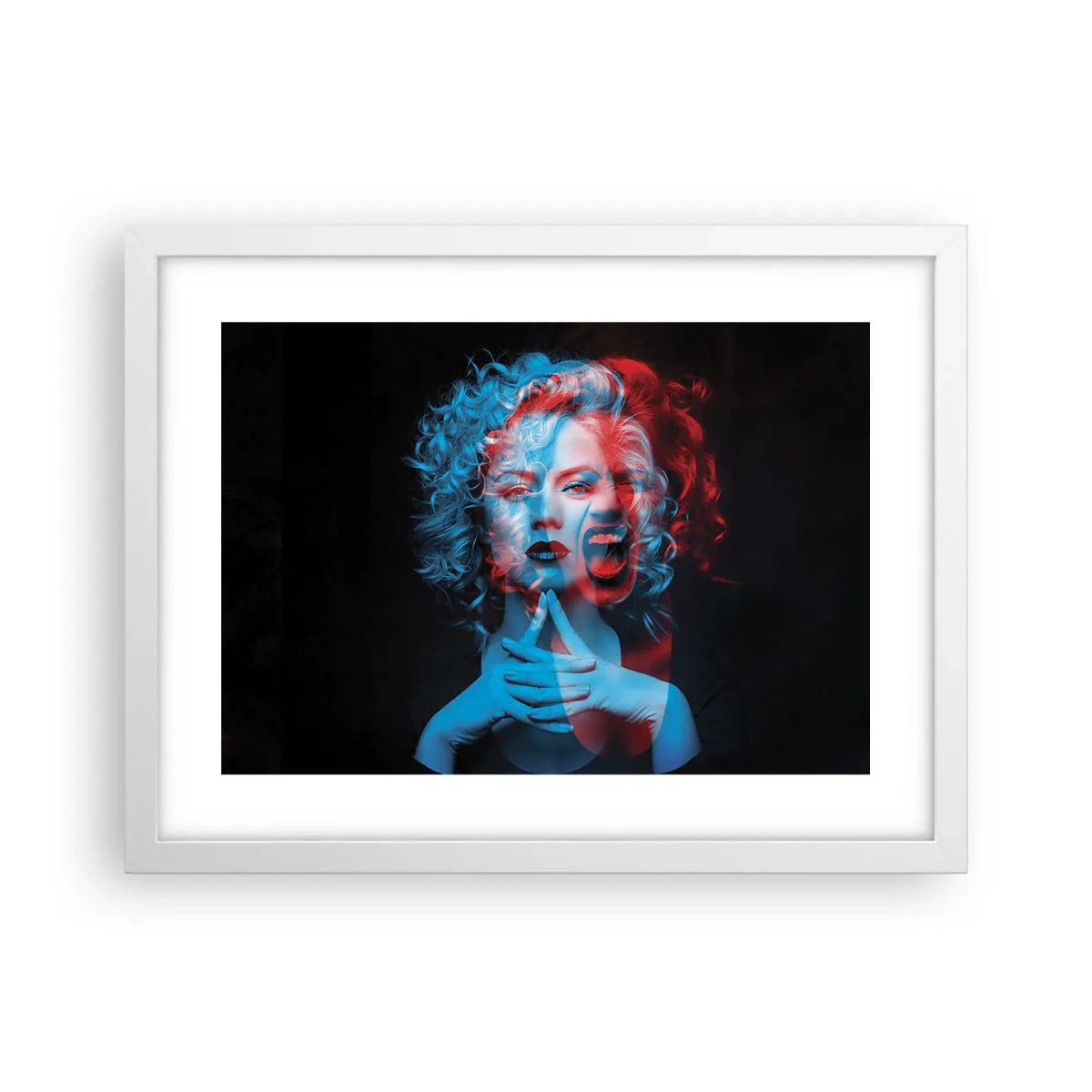 Poster in einem weißen Rahmen - Alter Ego - 40x30 cm