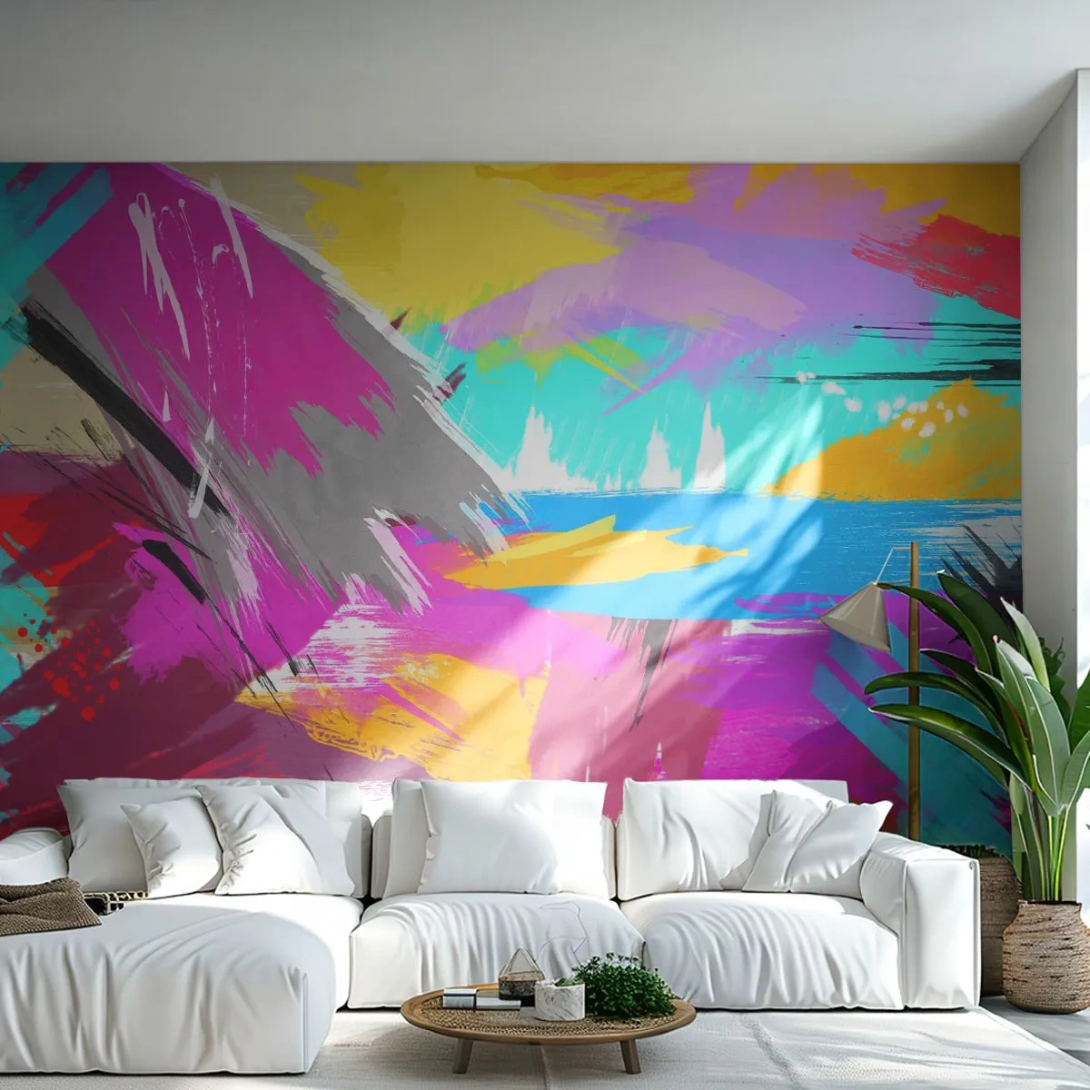Fototapete Standard Eco - Und nochmal und nochmal und nochmal wieder - Abstraktion, Stück, Modernes Muster - 200x140 cm