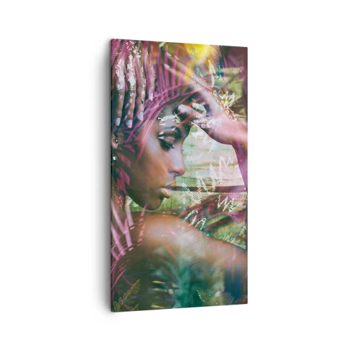 Bild auf Leinwand - Leinwandbild - Mutter Natur im Dschungel - 45x80 cm