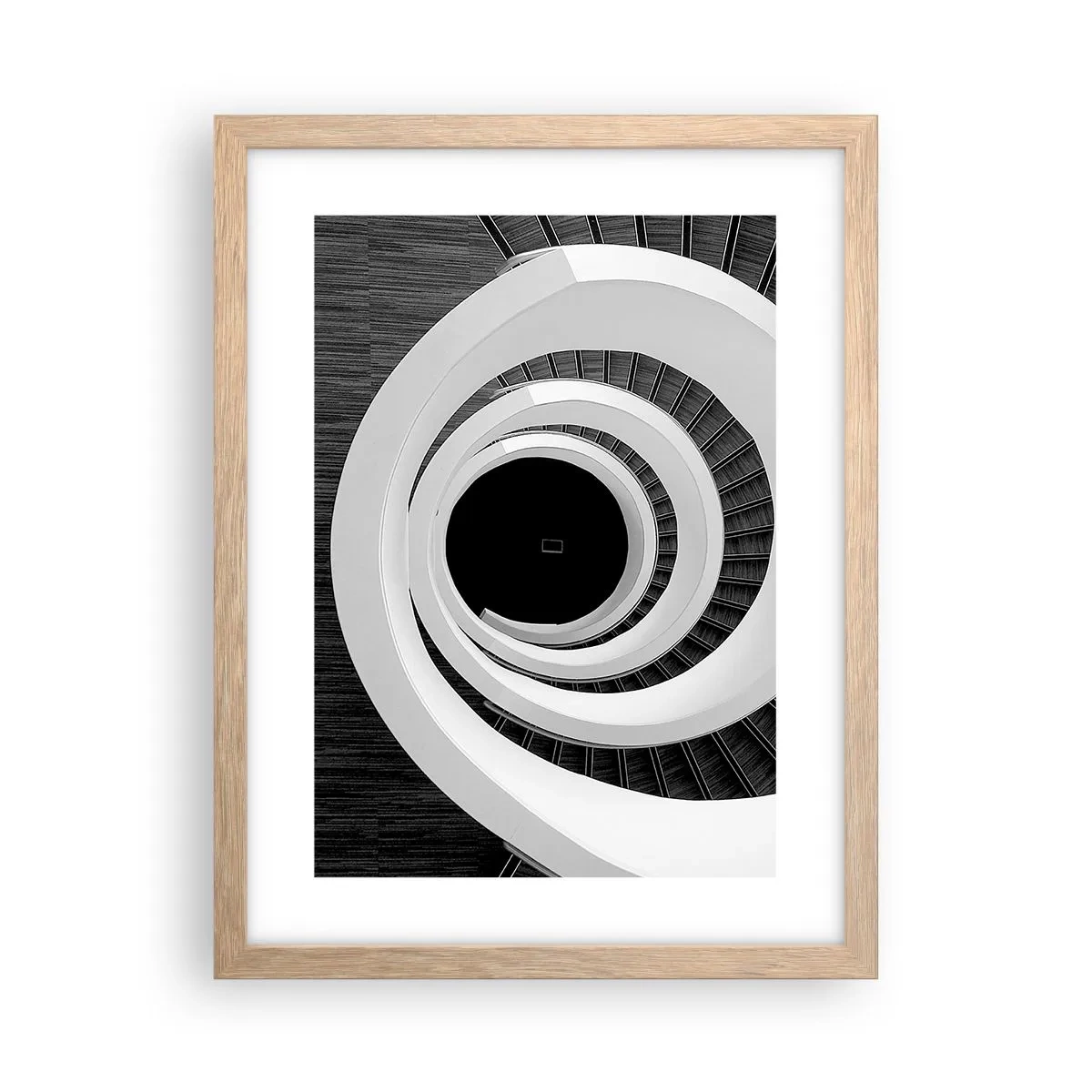 Poster in einem Rahmen aus heller Eiche - Zum Kern der Sache - 30x40 cm