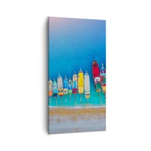 Bild auf Leinwand - Leinwandbild - Aus der Vogelperspektive - 55x100 cm