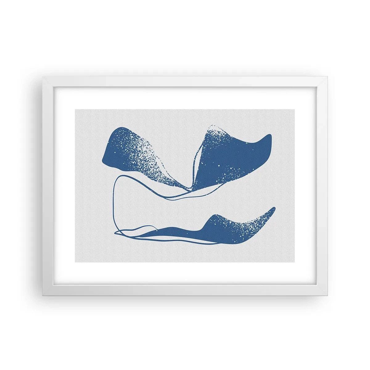 Poster in einem weißen Rahmen - Geflügelte Abstraktion - 40x30 cm