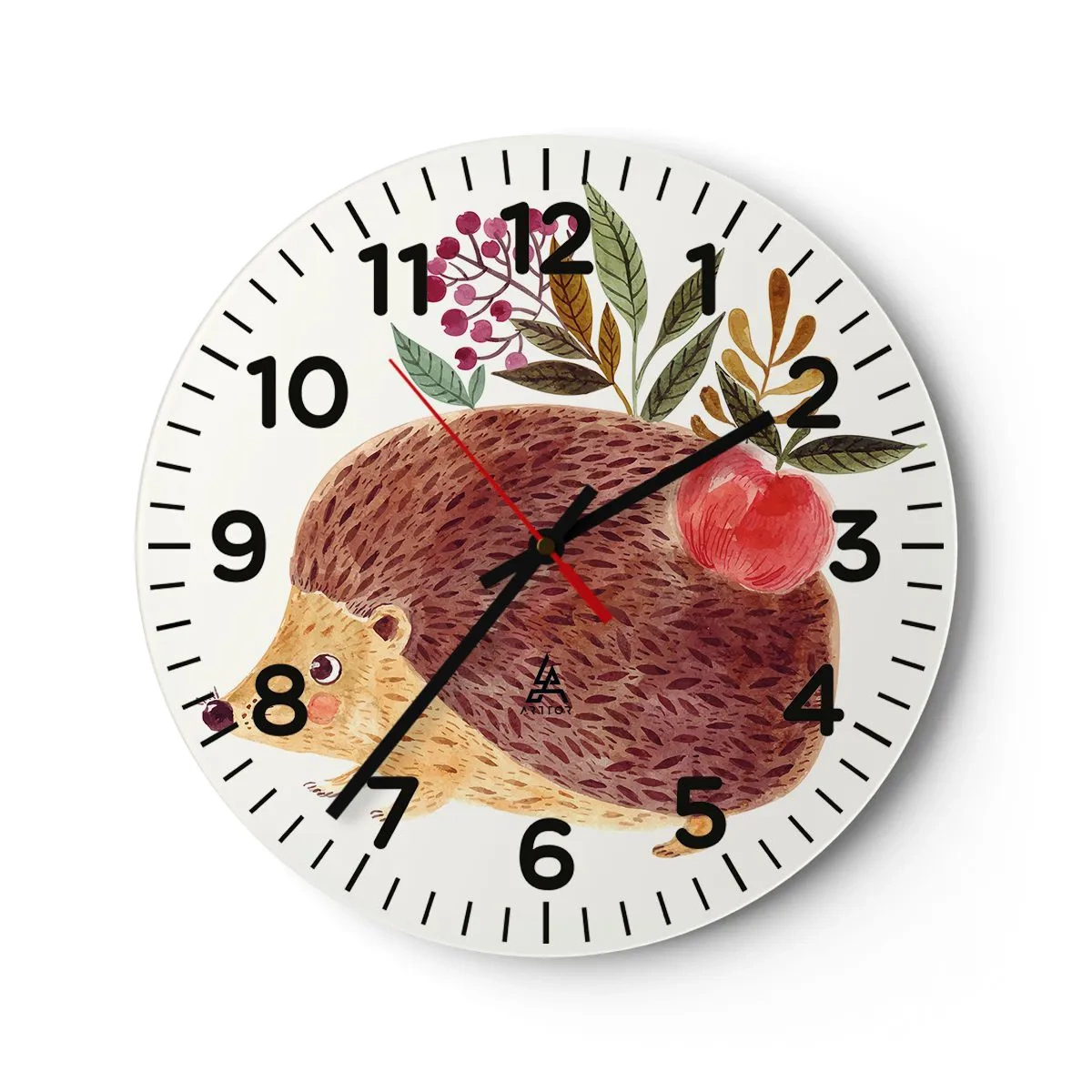 Wanduhr - Glasuhr - Und dann magst du mich schon - 40x40 cm