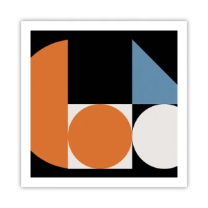 Poster - Bebilderte Anordnung - 60x60 cm