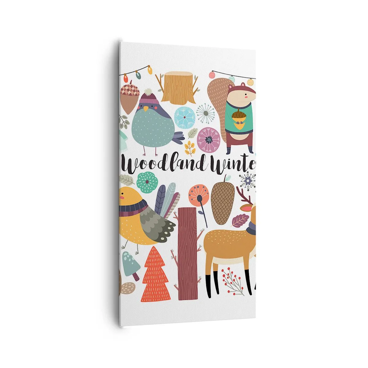 Bild auf Leinwand - Leinwandbild - Märchenhafter Urlaub im Wald - 65x120 cm