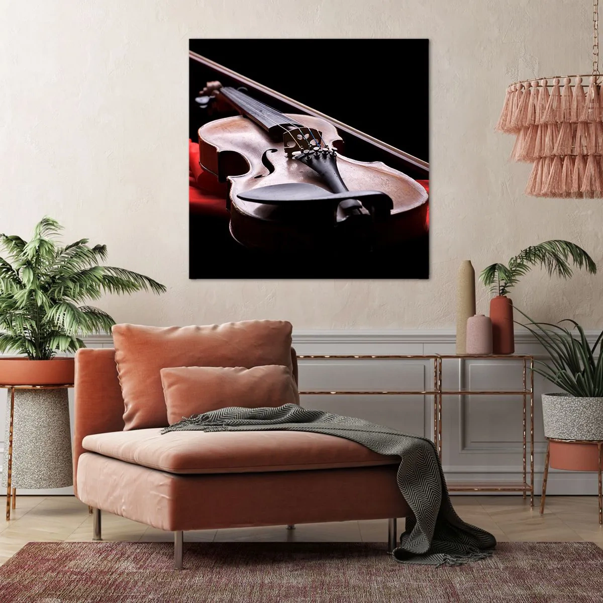 Bild auf Leinwand - Leinwandbild - Musik der Gefühle - 70x70 cm