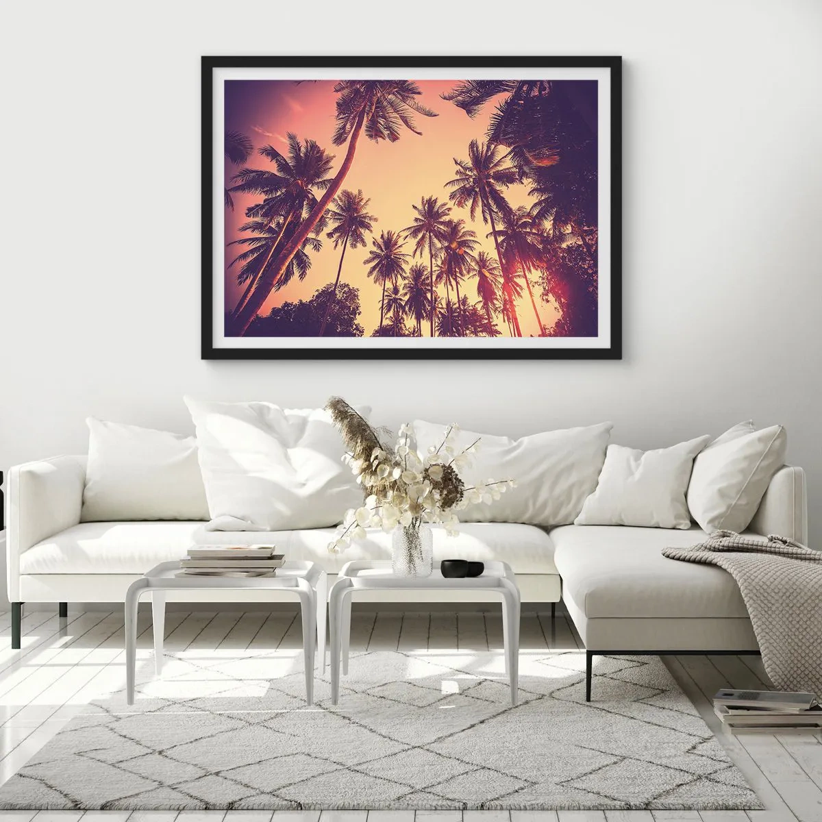 Poster in einem schwarzem Rahmen - Tropische Variante - 50x40 cm