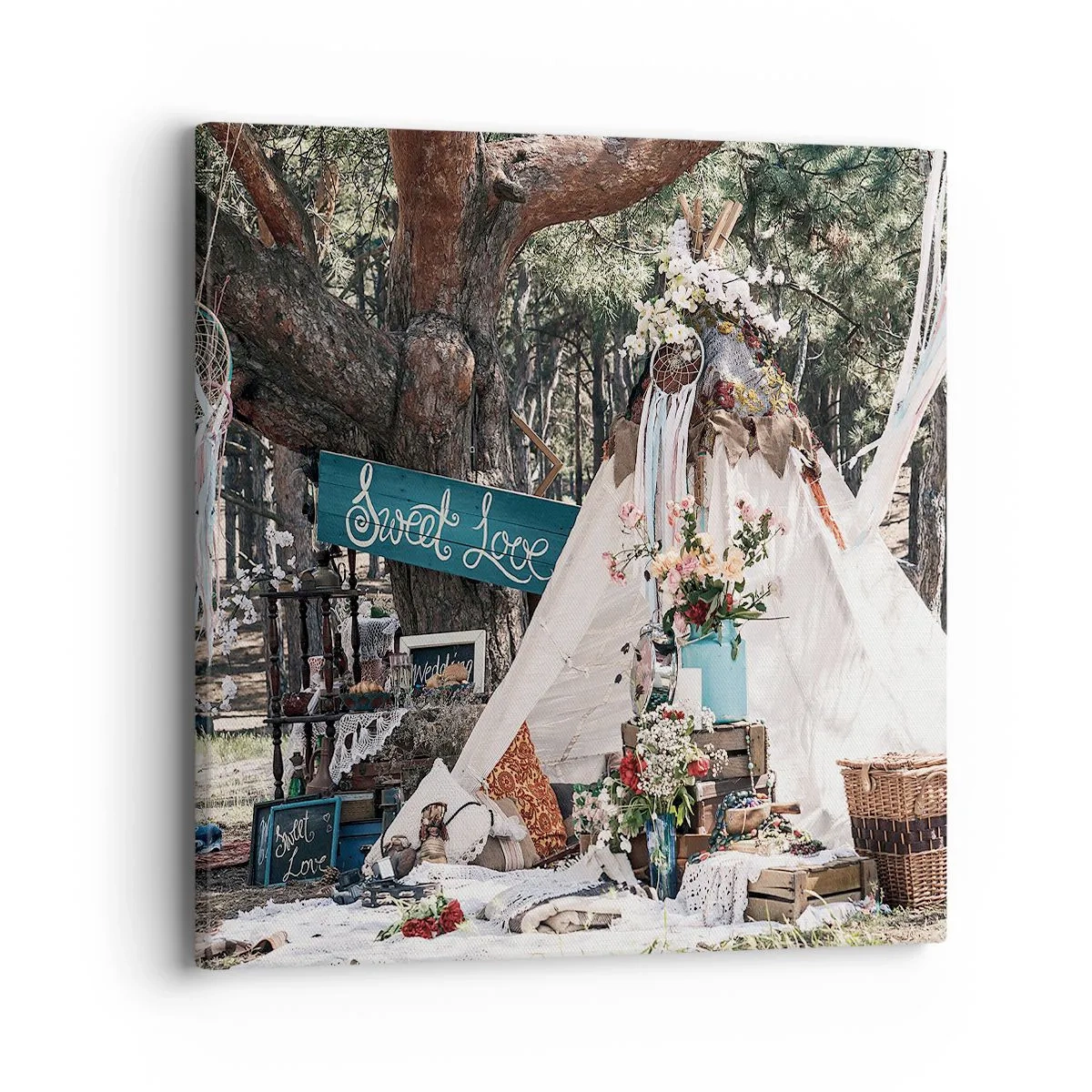 Bild auf Leinwand - Leinwandbild - Liebe machen ... - 40x40 cm