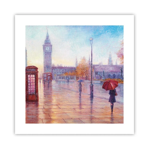 Poster - Londoner Herbsttag - 40x40 cm