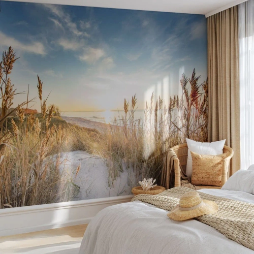 Selbstklebende Fototapete Deluxe Sticker - Nordstrand - Landschaft, Meer, Strand - 200x140 cm