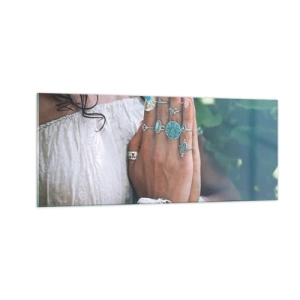 Glasbild - Bild auf glas - Willkommen im Zentrum des Seins - 100x40 cm