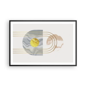 Poster in einem schwarzem Rahmen - Helligkeit und Brillanz - 91x61 cm