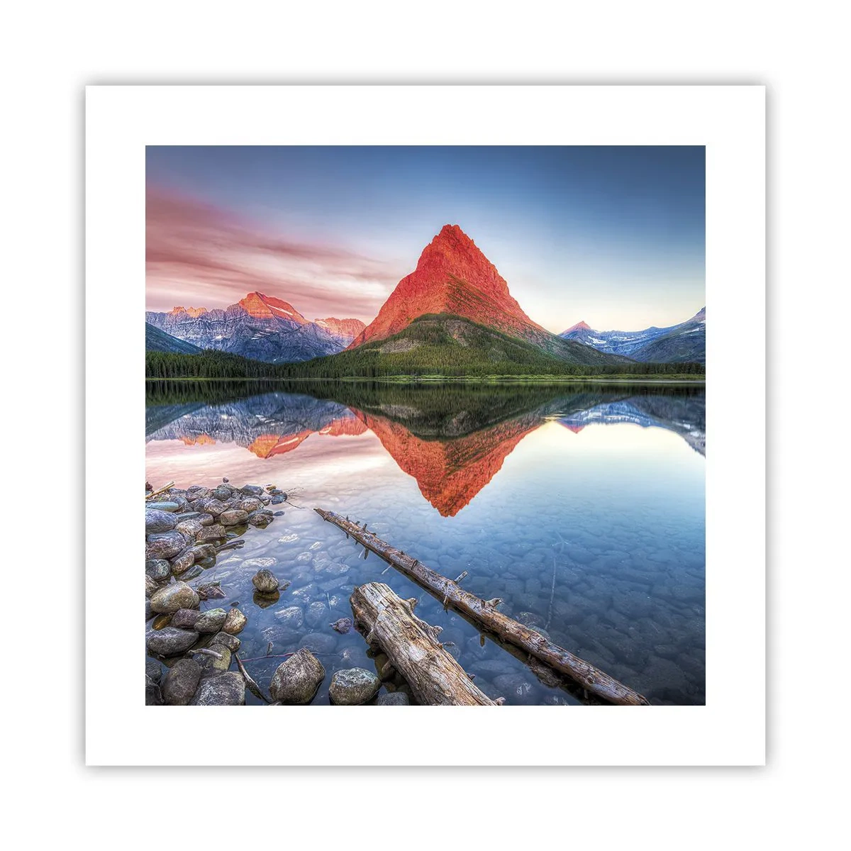 Poster - Hitze und Kälte - 40x40 cm