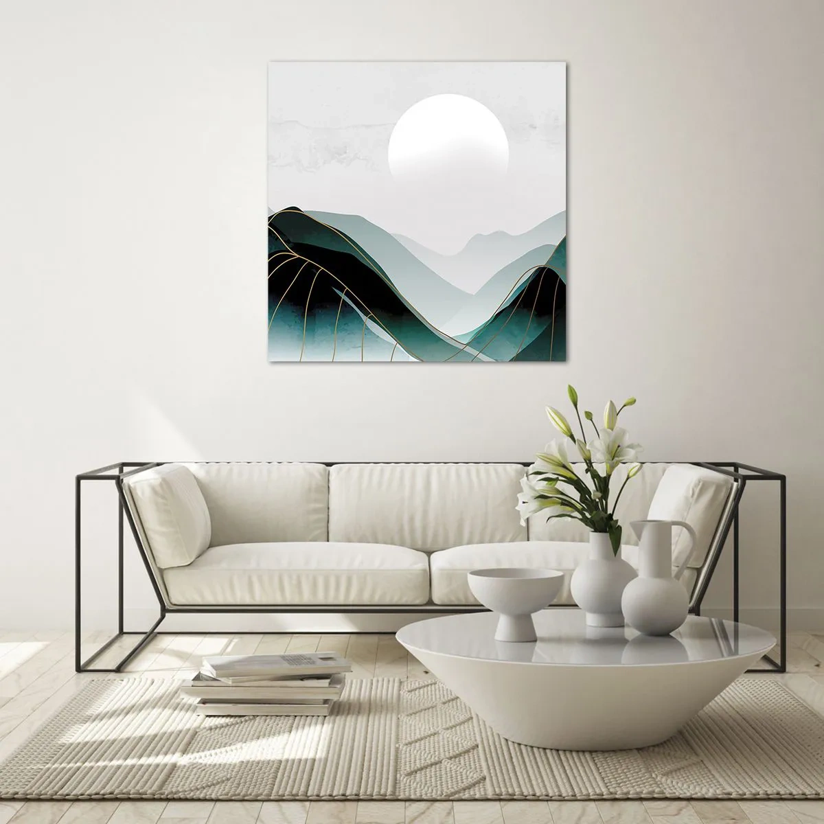 Glasbild - Bild auf glas - In voller Majestät - 60x60 cm