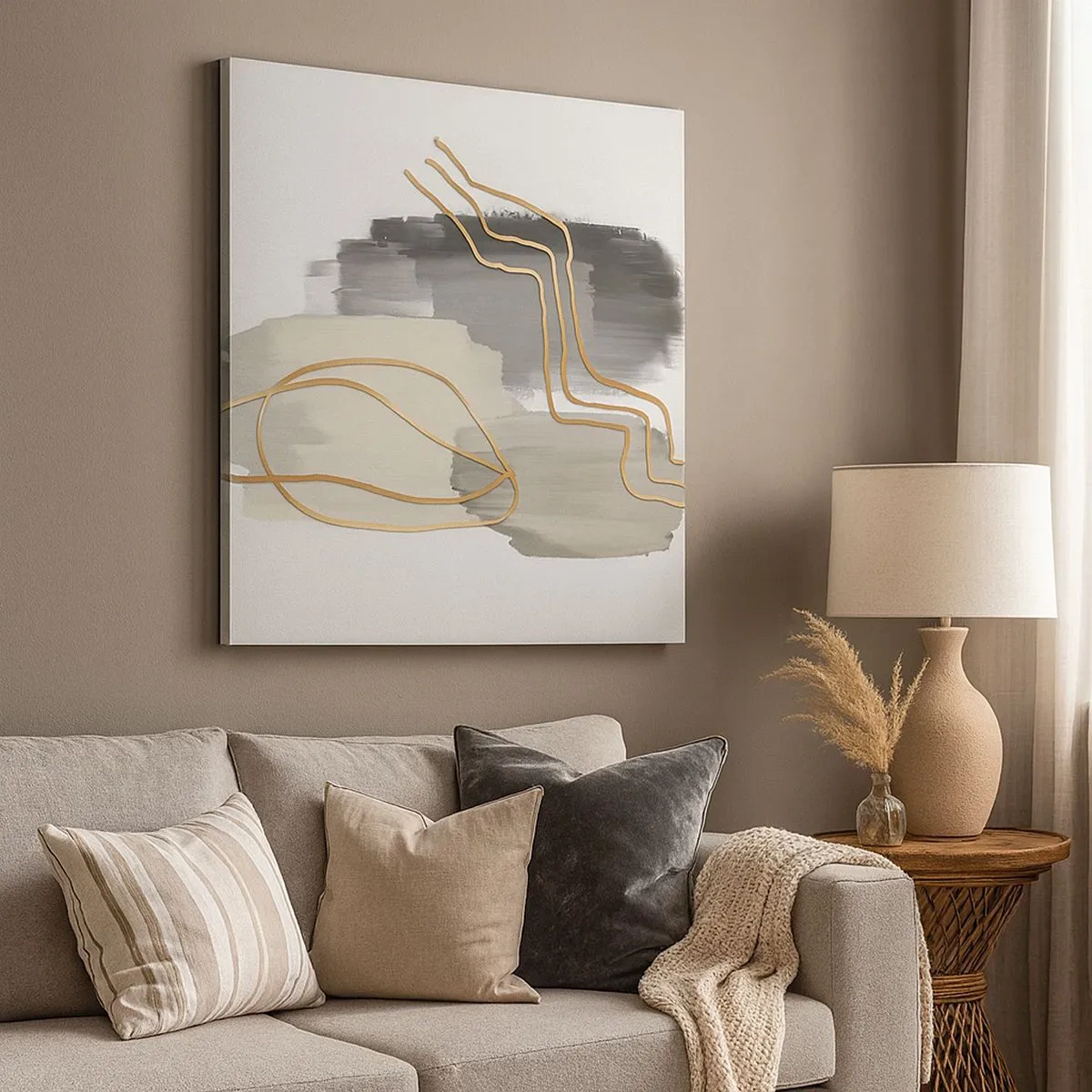 Bild auf Leinwand - Leinwandbild - Dauer und Bewegung - 30x30 cm