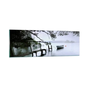Glasbild - Bild auf glas - Du ruhst dich schon aus - 90x30 cm